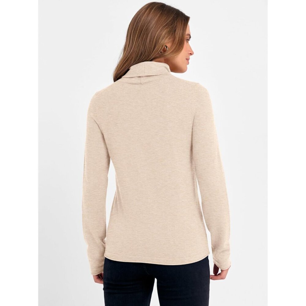Womens Turtleneck Sweater Knit Long Sleeve Casual Light Lightweight Pullover - Picture 6 of 6